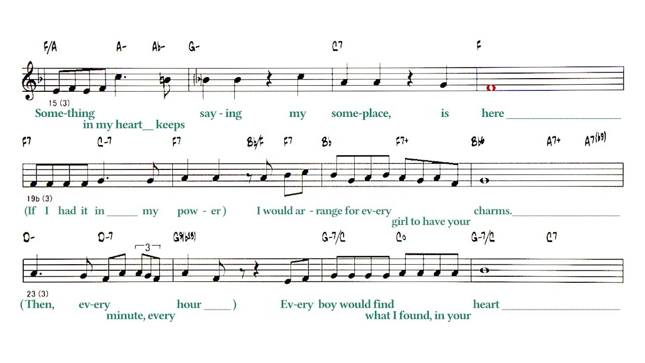Everybody Loves Somebody Sometime - ( Bb Instrument ) Reference