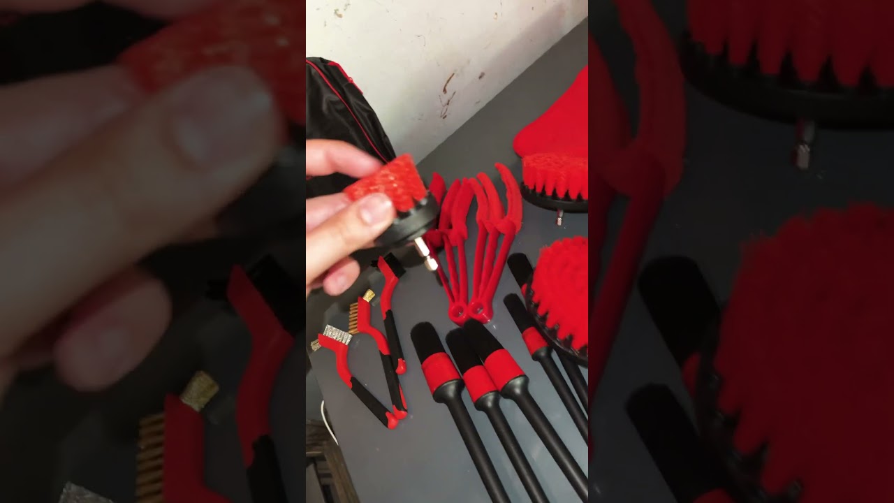 DNA Motoring 19 Piece Car Brush set detailing set interior / exterior