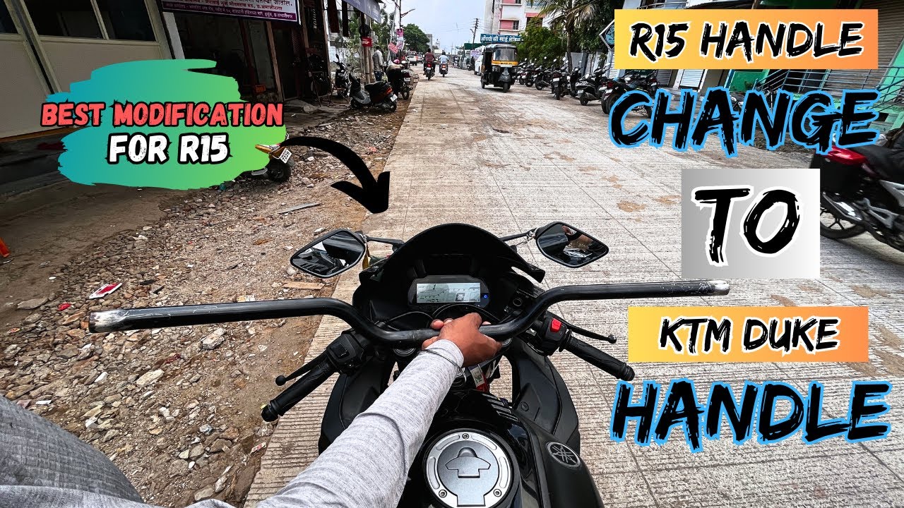 KTM Handle Install on R15🔥| Complete Detail Video💯