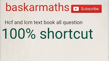 Hcf and Lcm text book all question with answer/tnpsc group 4 maths target (25/25)//@baskarmaths