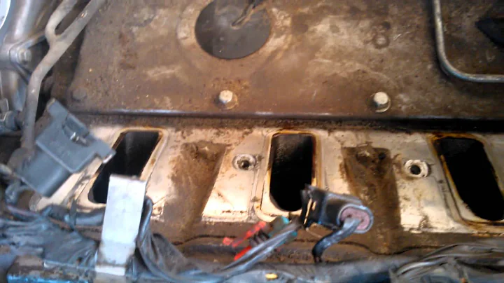 Corvette C5 Intake Manifold Removed
