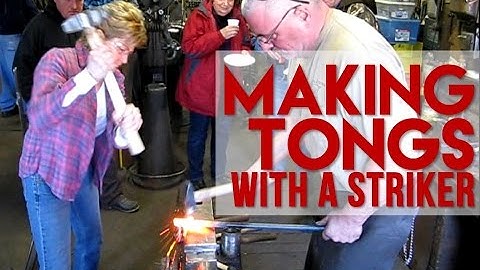 Blacksmithing - Making Tongs with a Striker