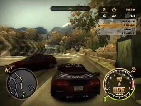 NFS Most Wanted CORVETTE C6 Blacklist 08 Jewels Lap Knockout Hwy 201 
