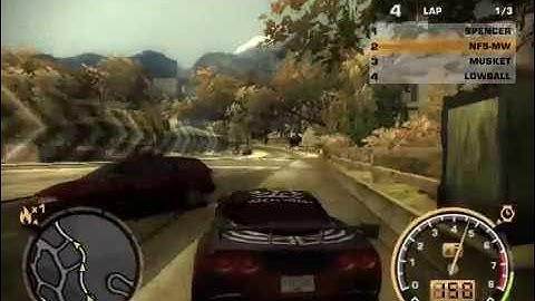 NFS Most Wanted - CORVETTE C6 - Blacklist 08 - Jewels - Lap Knockout - Hwy 201