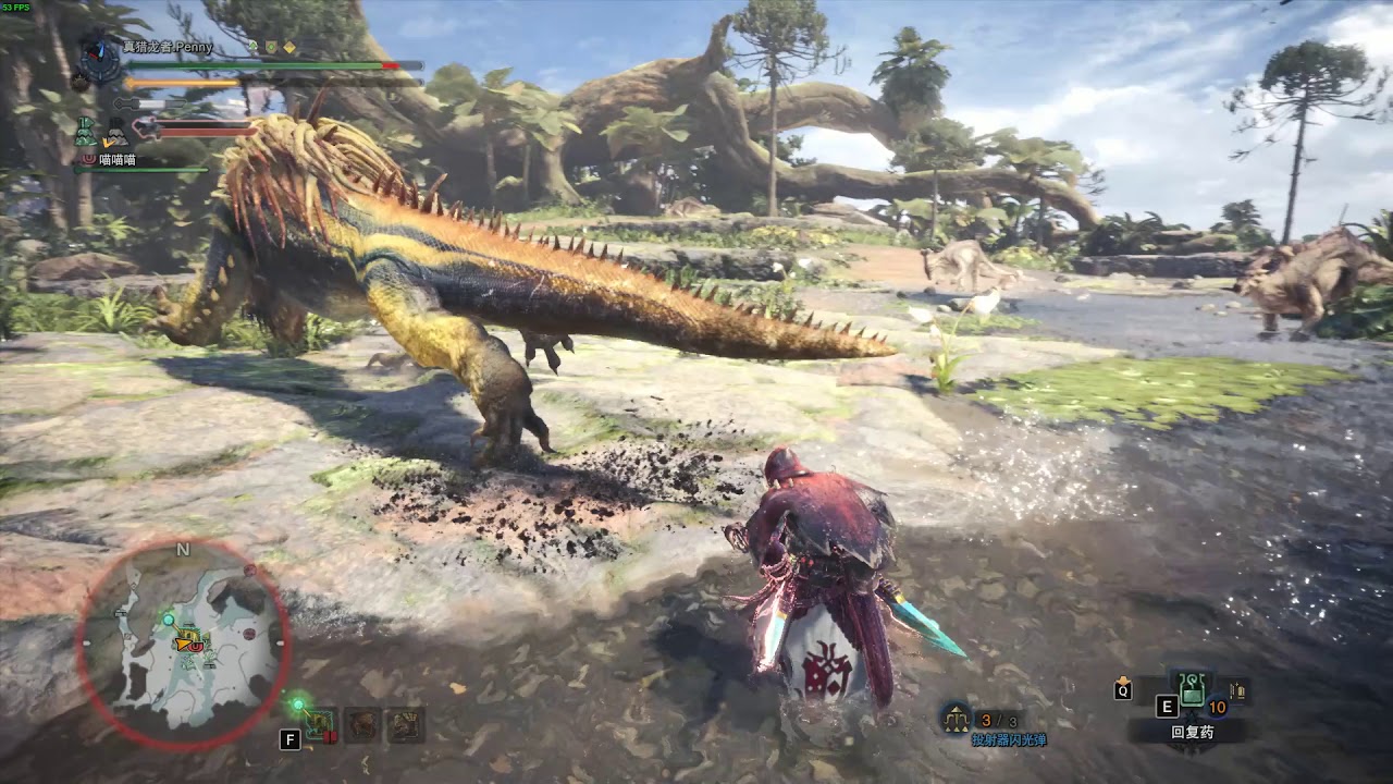 【魔物猎人世界MHW】双刀 捕获大贼龙 - YouTube