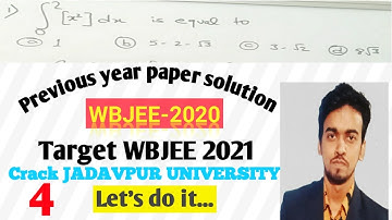 WBJEE PAPER SOLUTIONS||PART4 ||WBJEE2020 II paper solve 2020 II WBJEE 2021 II WBJEE Mathematics