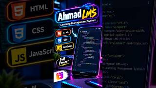 LMS Website Project Using HTML, CSS & JavaScript 🔥 | Web Development in Urdu | Ahmad WebDev