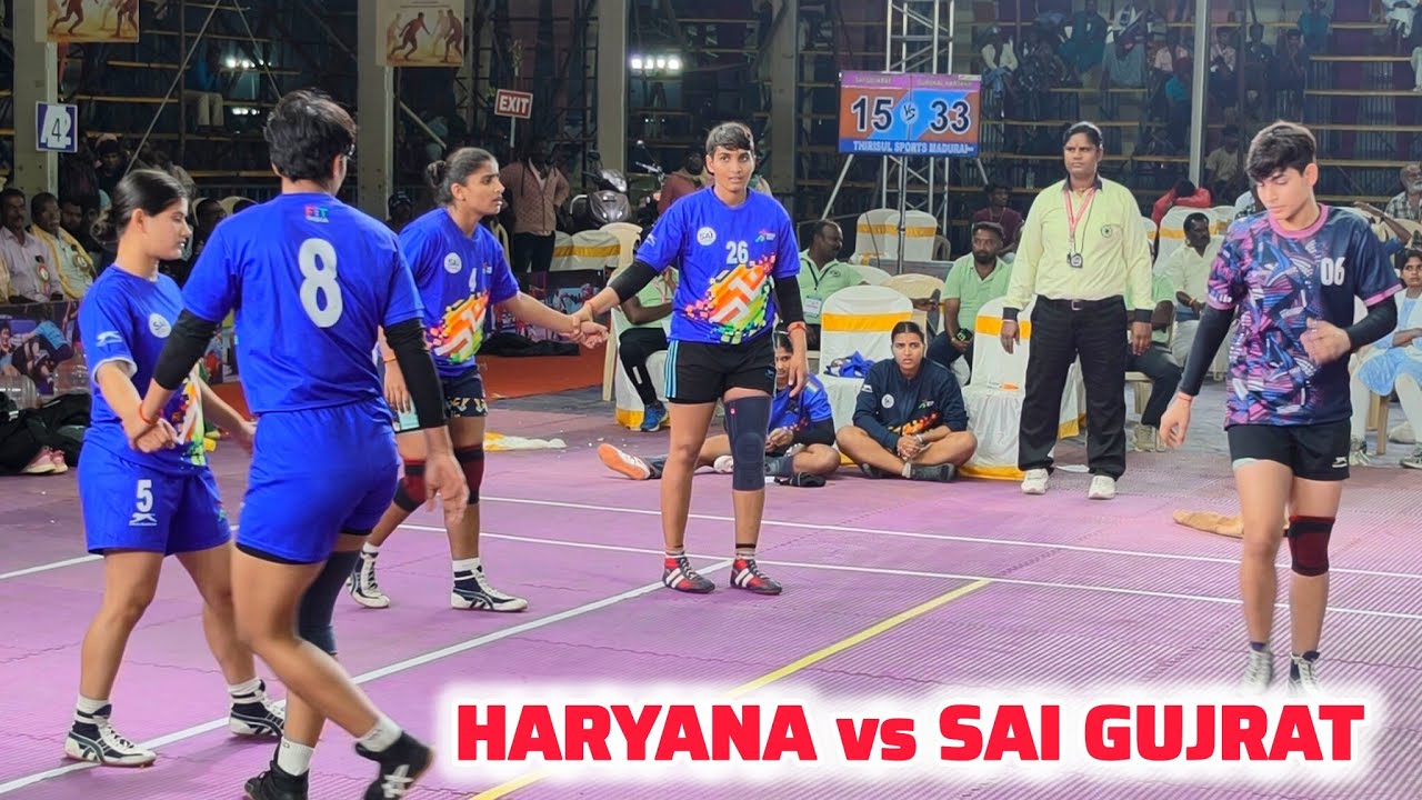 Gurukul Haryana vs SAI Gujrat Quater final all india open kabaddi turnamnet tamilnadu