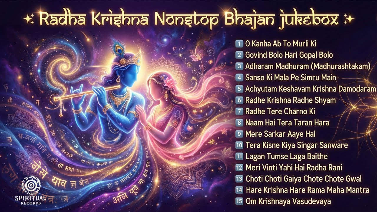 शांत सुबह की शुरुआत 🌅 | राधा कृष्ण भक्ति गीत | Nonstop Bhajans for Peaceful Mind