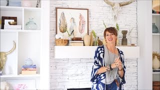 Are you like Aniko, changing out your décor for each holiday season? Aniko shares how to decorate your fireplace mantel multiple 