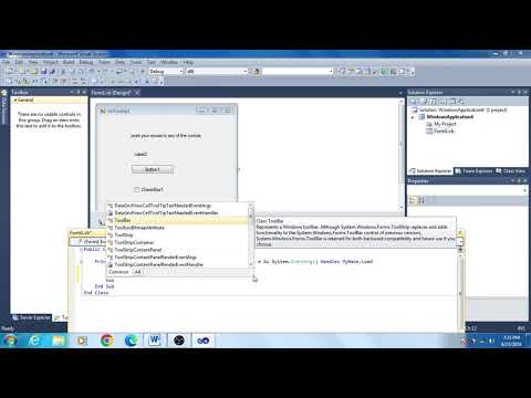 Tooltip VB.NET Visual Basic Tutorials