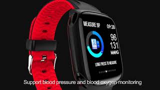 Waterproof Smart Watch Dynamic Heart Rate Blood Pressure Bracelet Fitness Wristband Sport Smartwatch