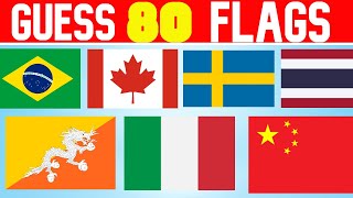 Guess The 80 Flags | Flag Quiz 🌎