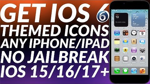 Get iOS 6 themed icons on iOS 15/16/17 & above without Jailbreak | Any iPhone/iPad | Easy Guide