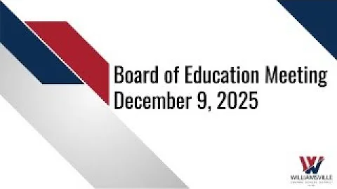 December 9, 2025 - Board of Education Meeting