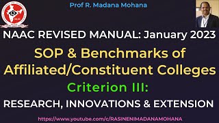 Research, Innovations & Extension (C3) | SOP & Benchmarks | NAAC Affiliated Colleges -January 2023 screenshot 3