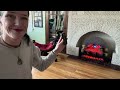 PuraFlame, Electric Fireplace Log Set Insert, heater, with crackling sounds!
