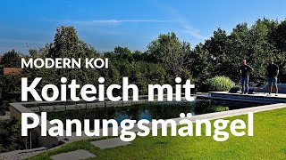 Nicos rechteckiger und im Detail schlecht geplanter Teich | Modern Koi Blog #6417