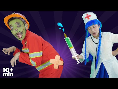 Police Officer Is Turning Into A Zombie | Zombie Song | Nursery Rhymes x Kids Songs