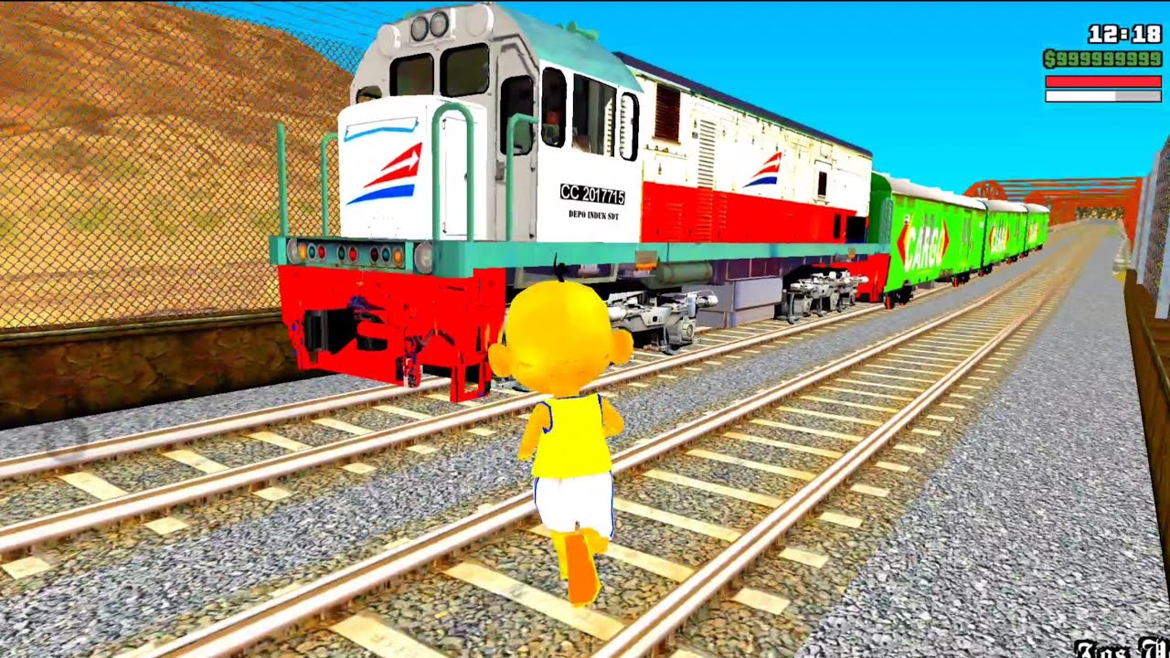 Upin ipin hari Pertama Pamer Kereta Truk Cargo Naik Turun Bukit Hijau Ketemu Mail 🤣 Dunia Oyya