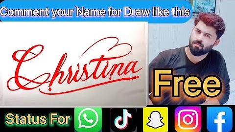 Christina Name Signature Calligraphy Status | How to Cursive write with cut Marker #christina