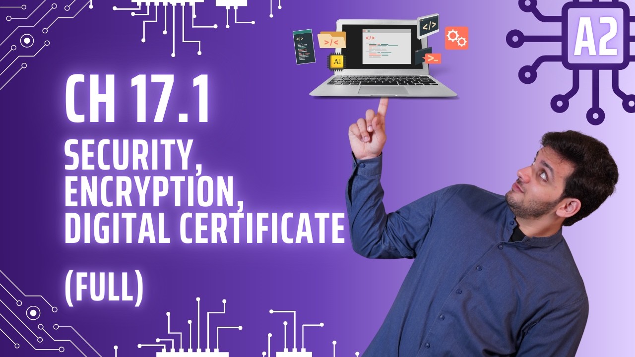 Ch 17.1 Security, Encryption and Digital Certificates (FULL) | A2 Level CS | 9618 P3