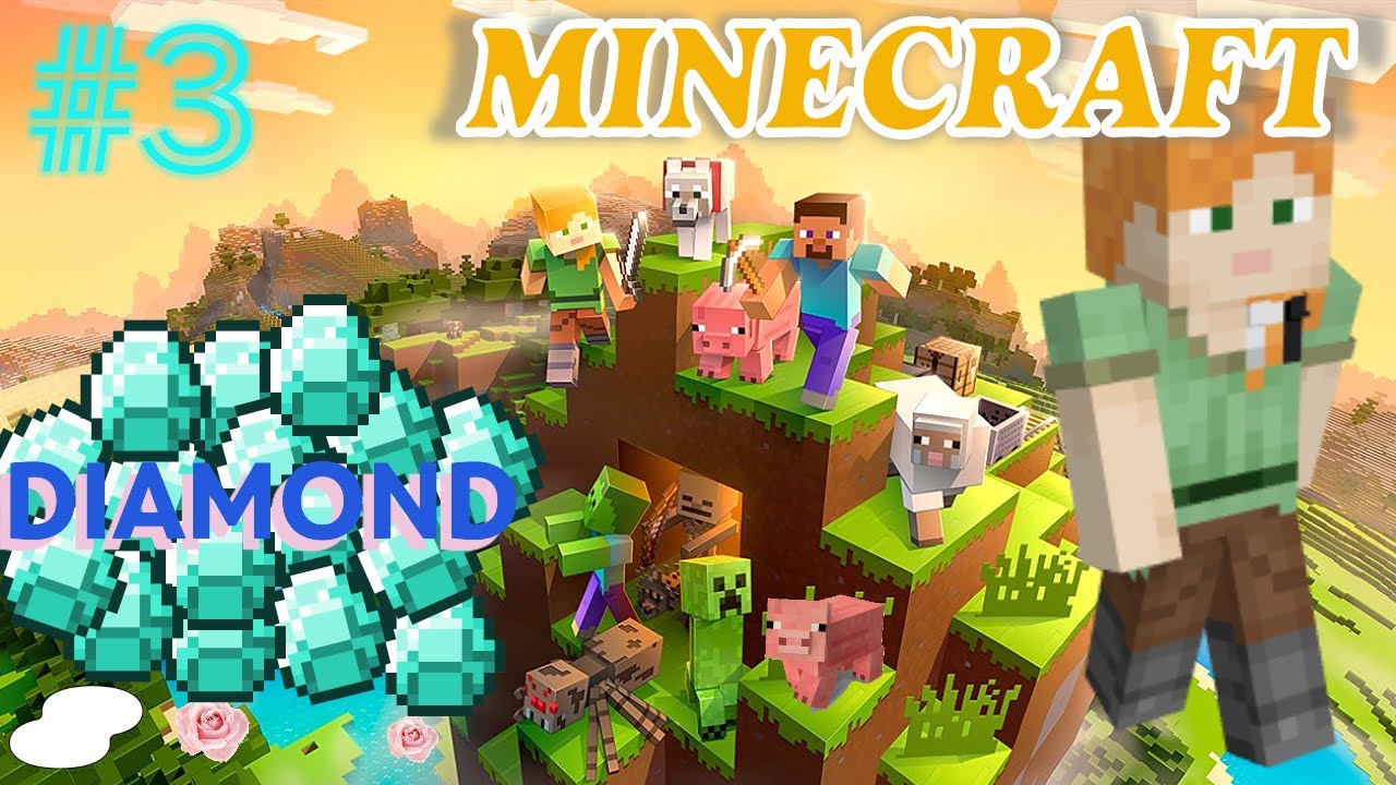 MINECRAFT | Part #3 | Diamond mil gye | In hindi | #4k #minecraft #new ...