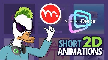 2D animation showreel / Moho / animated cartoony characters, logos, video ads
