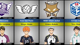 WHO BECOME PROFESSIONAL VOLLEYBALL PLAYERS IN HAIKYUU MANGA?