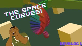 Unnamed Game - Devblog 1- Curved levels and Platformer mechanics