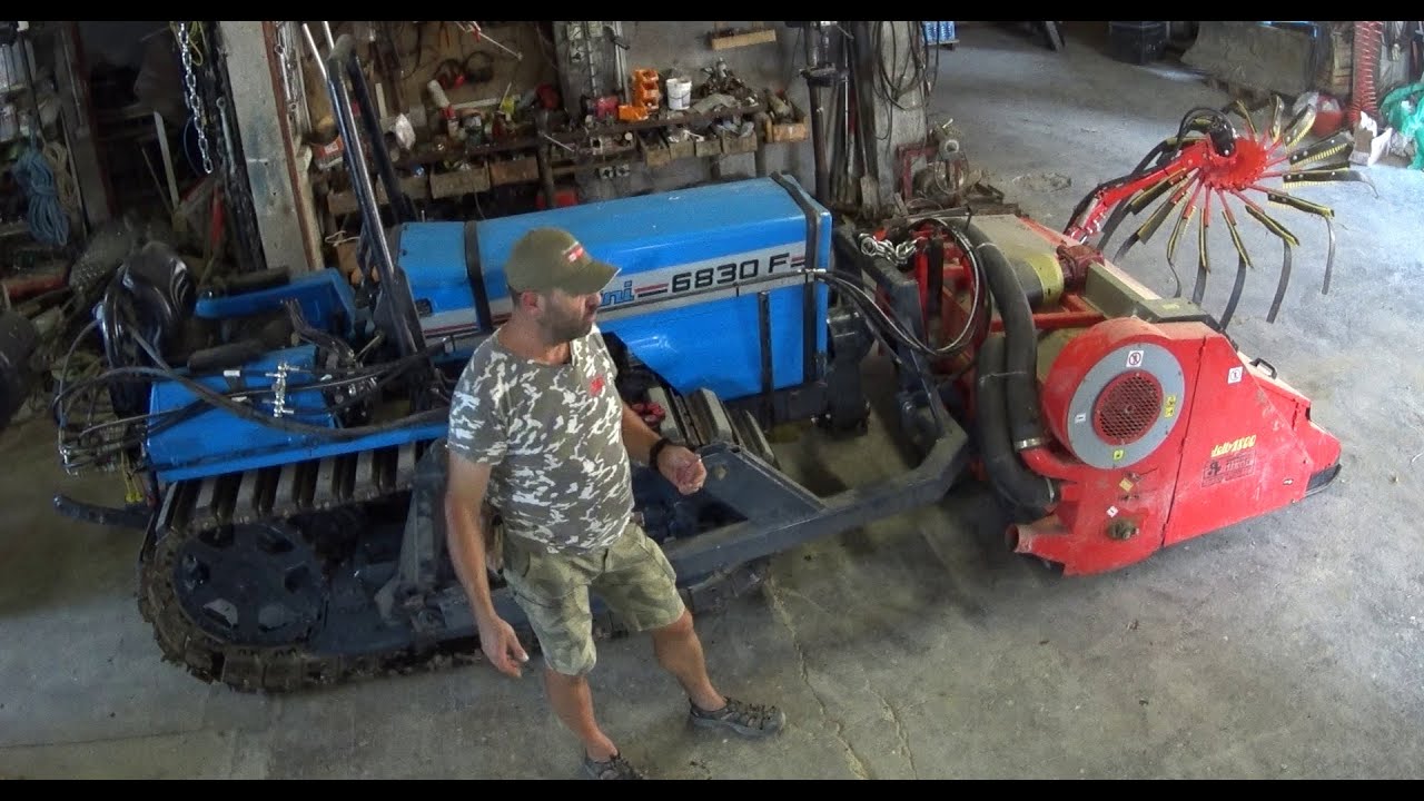 Attaccare la raccoglitrice per nocciole sul cingolo: ultime modifiche e upgrade