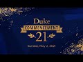 Duke Commencement 2021