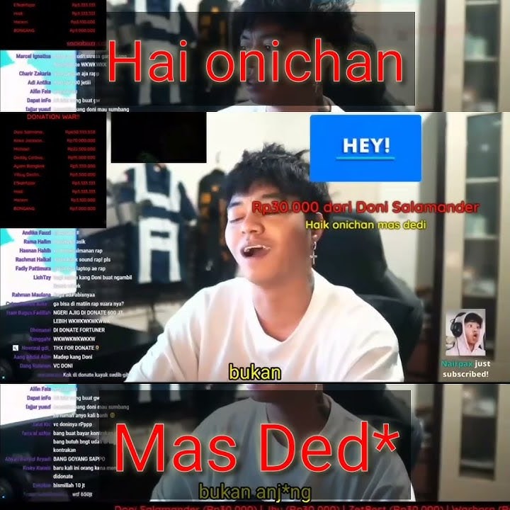 Hai Onichan Mas Dedi 🤣 Koment Saweria Reza Arap