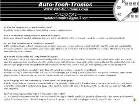 Automotive Gauge repair /rebuild - YouTube