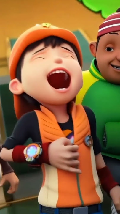 Boboiboy batuk, es terus #funnyvideo #lucuabis