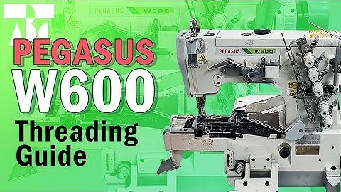 Pegasus W600 Cylinder Bed Interlock / Coverstitch Threading Guide