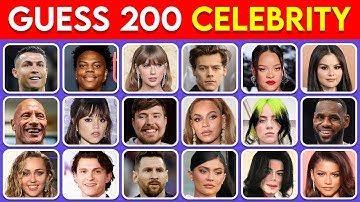 Guess The Celebrity In 3 Seconds | 200 Most Famous People In The World