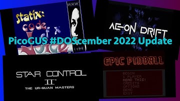 PicoGUS #DOScember 2022 update - first signs of DMA!