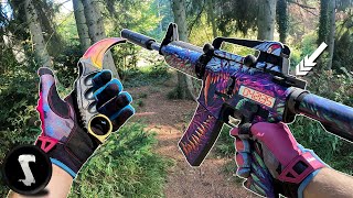 One-Tapping Airsoft Players with REAL CS:GO M4 Hyperbeast screenshot 5