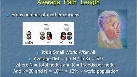 Erdos Numbers: A mathematical example of 
