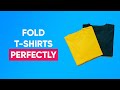 4 Ways to Fold a T-shirt | For Travel or Drawers (Save Space)