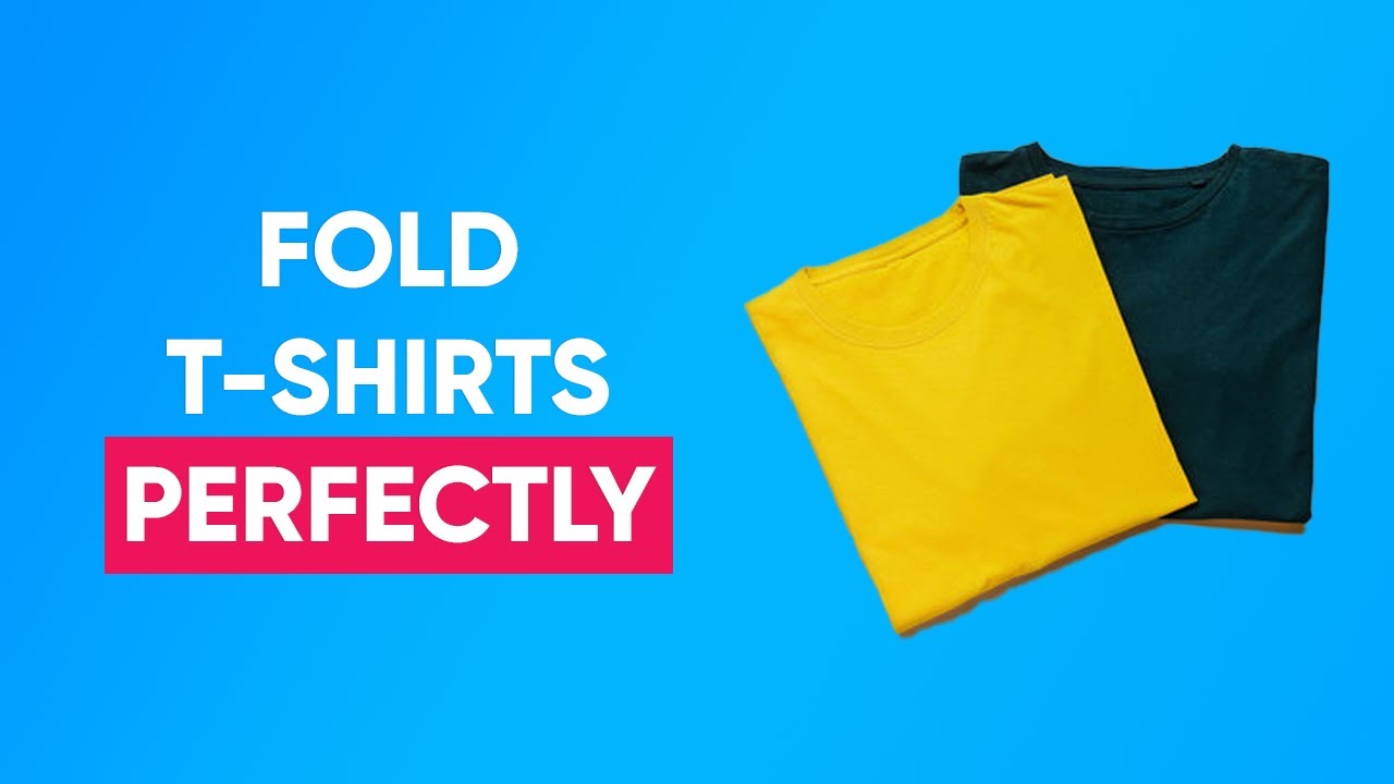4 Ways to Fold a Tshirt For Travel or Drawers (Save Space) YouTube