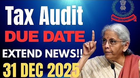 TAX AUDIT DUE DATE EXTENSION NEWS |   ICAI | ITR Processing Update | #tax 