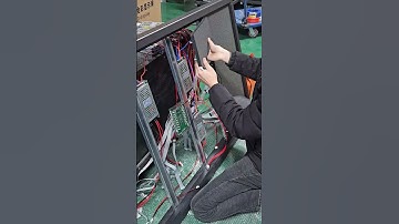 Indoor fixed led video wall are installing