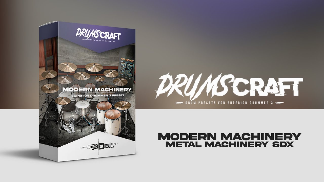 Modern Machinery: Superior Drummer 3 Preset - Sound Demo Video
