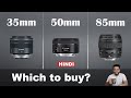 Best portrait prime lens | 35mm vs 50mm vs 85mm - in Hindi