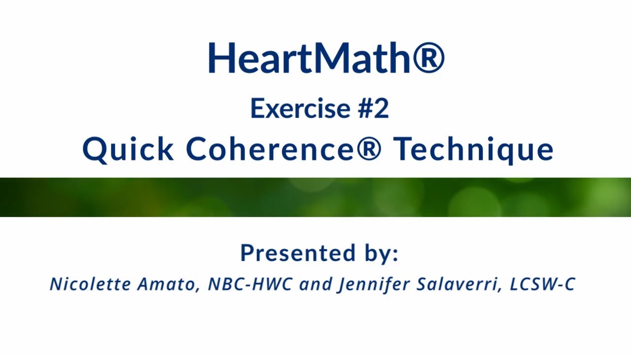 HeartMath® Video Series | Quick Coherence® Technique - YouTube