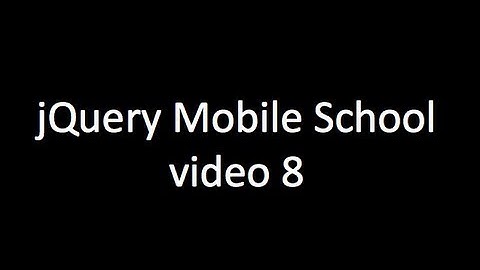 jQuery Mobile tutorial - 8