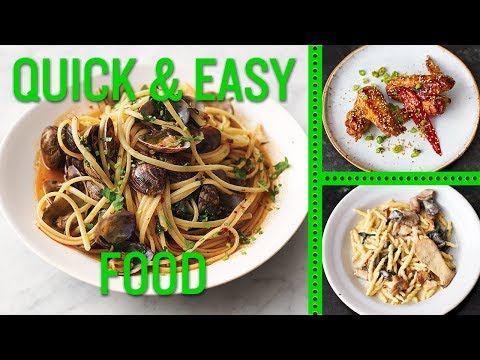 jamie’s-quick-and-easy-food-|-vongole,-sticky-chicken-wings,-garlic-mushrooms,