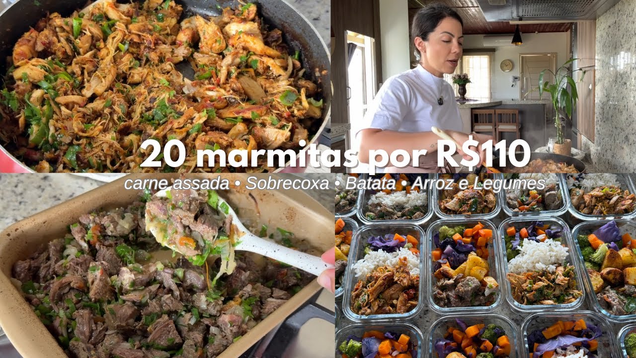 Preparei 20 Marmitas com Apenas R$110  | Comida de Verdade!!!!!!